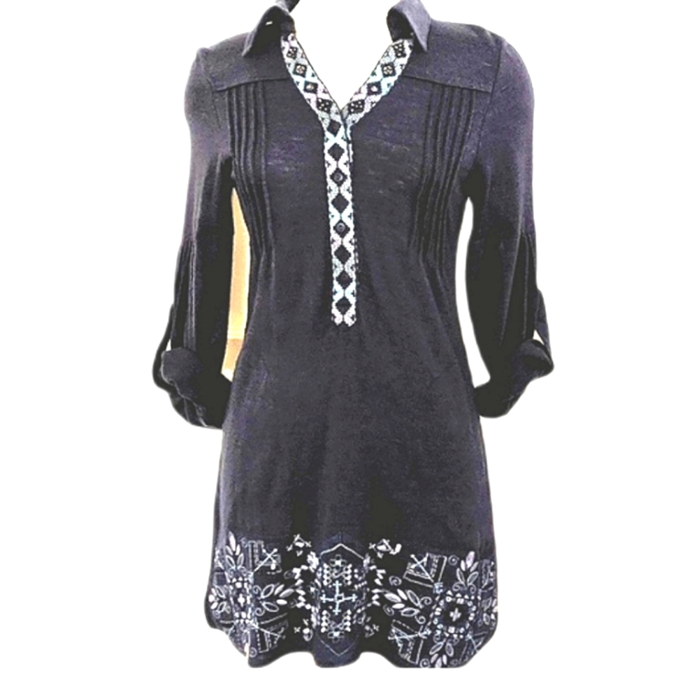 LULUMARI Anthropologie Embroidered Tunic / Dress - Picture 2 of 12